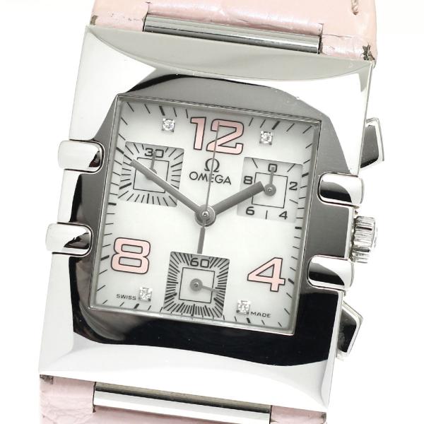 オメガ OMEGA 1841.70.34 コンステレーション カレ クアドラ 4Pダイヤ ホワイトシ...