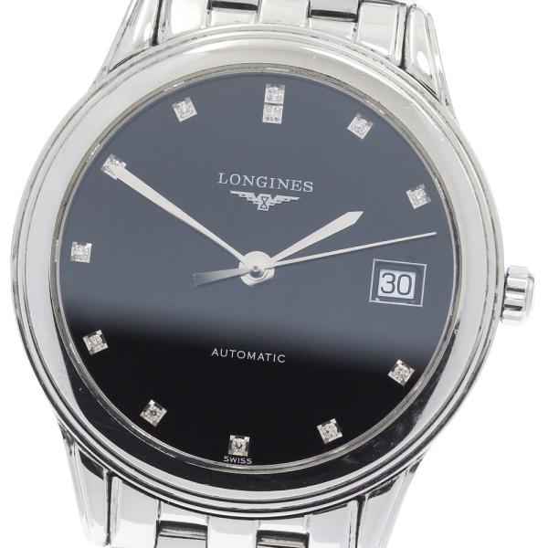 ロンジン LONGINES L4.774.4 フラッグシップ デイト 12Pダイヤ 自動巻き メンズ...