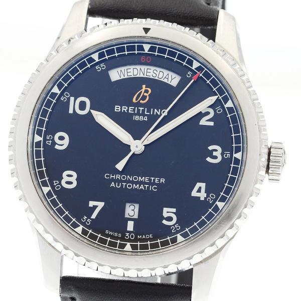 ブライトリング BREITLING A45330 アビエーター8 デイデイト 自動巻き メンズ 保証...