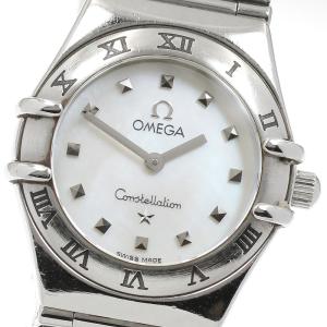 オメガ OMEGA 1561.71 コンステレーション ミニ マイチョイス ホワイトシェルダイアル クォーツ レディース 保証書付き_921130