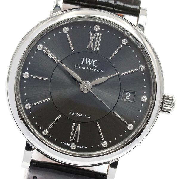 IWC IWC SCHAFFHAUSEN IW458102 ポートフィノ 37MM 12Pダイヤ 自...