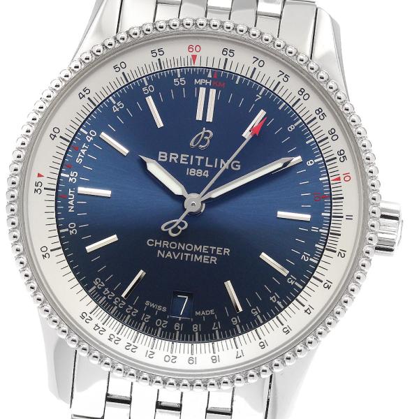 ブライトリング BREITLING A17325 ナビタイマー デイト 自動巻き メンズ 美品 保証...