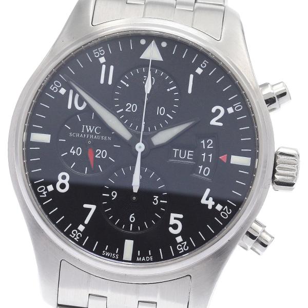 IWC SCHAFFHAUSEN IW377704 パイロットウォッチ クロノグラフ 自動巻き メン...