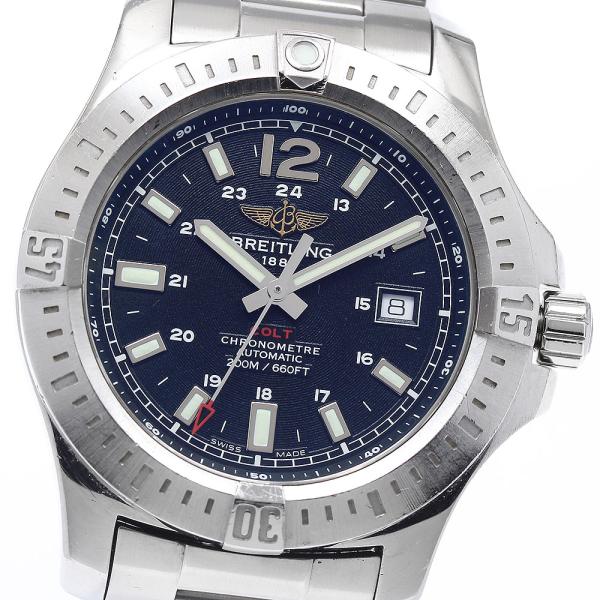 訳あり ブライトリング BREITLING A17388 コルト デイト 自動巻き メンズ 箱・保証...