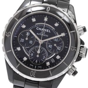 シャネル CHANEL H2419 J12 クロノグラフ デイト 9Pダイヤ 自動巻き メンズ _934618