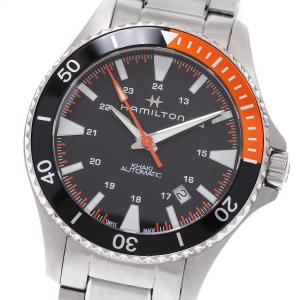 ハミルトン HAMILTON H823050 カーキ ネイビー スキューバー デイト 自動巻き メンズ _935234【ev10】