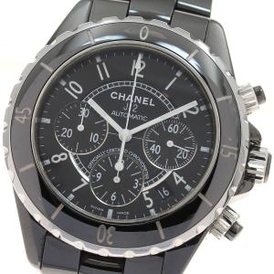 シャネル CHANEL H0940 J12 41MM 黒セラミック クロノグラフ 自動巻き メンズ 良品 _935527