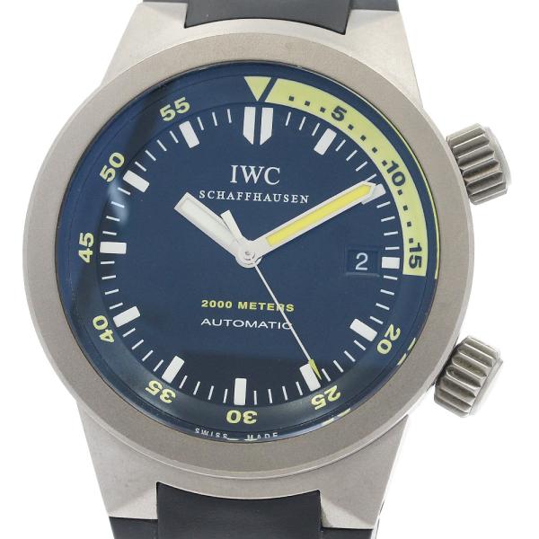 ベルト訳あり IWC IWC SCHAFFHAUSEN IW353804 アクアタイマー オートマテ...