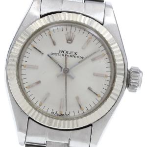 ジャンク ロレックス ROLEX 6719 オイスターパーペチュアル cal.2030 WGベゼル 自動巻き レディース _936392