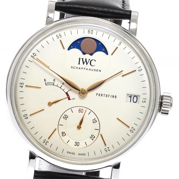 IWC IWC SCHAFFHAUSEN IW516401 ポートフィノ ムーンフェイズ 手巻き メ...