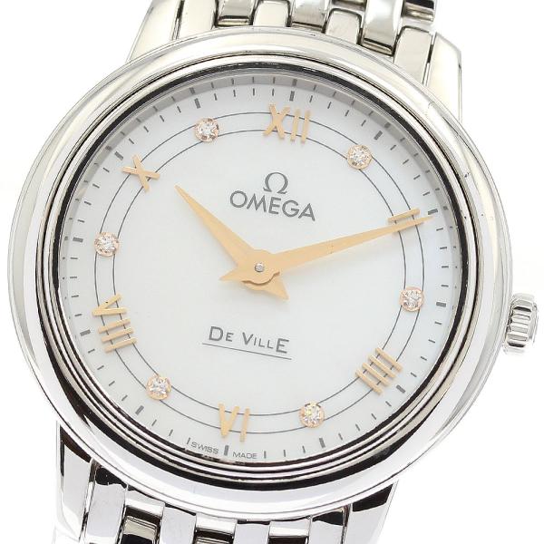 オメガ OMEGA 424.10.27.60.55.001 デビル プレステージ 6Pダイヤ クォー...