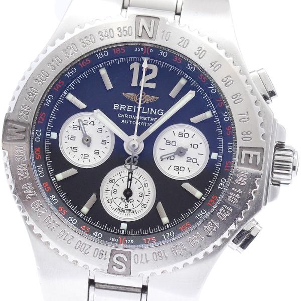 ブライトリング BREITLING A39362 ハーキュリーズ クロノグラフ 自動巻き メンズ 箱...