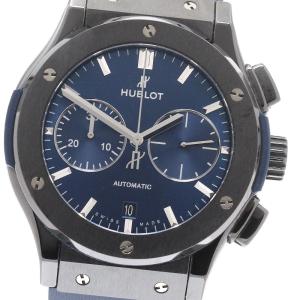 ウブロ HUBLOT 521.CM.7170.LR クラシック フュージョン クロノグラフ 自動巻き メンズ 良品 保証書付き_942225
