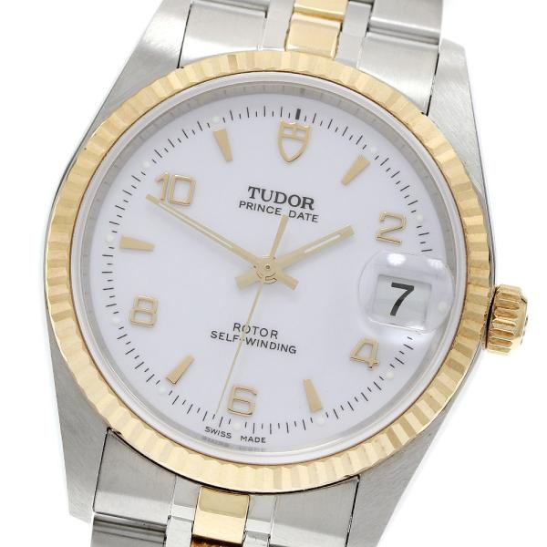 チュードル TUDOR 74033 プリンス デイト YGコンビ デイト 自動巻き メンズ 良品 _...