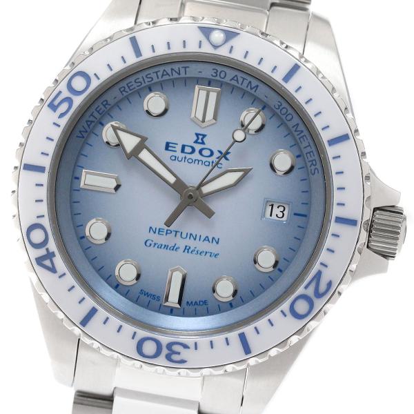 エドックス EDOX 80801 ネプチュニアン グランデ リザーブ デイト 自動巻き メンズ 箱・...
