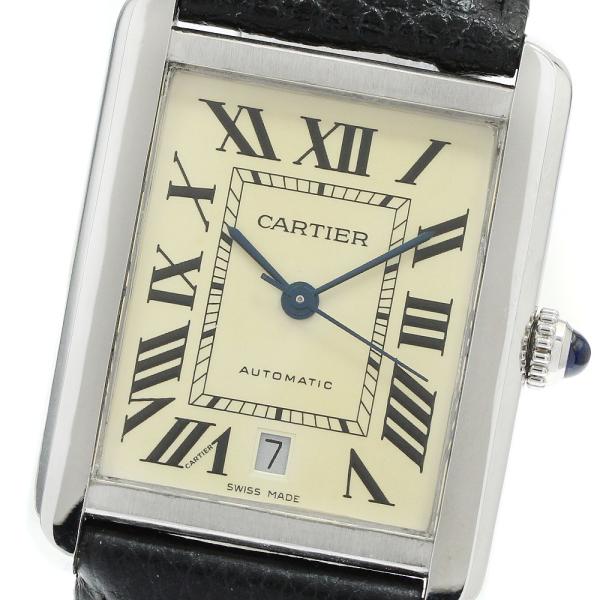 カルティエ CARTIER W5200027 タンクソロ XL デイト 自動巻き メンズ _9433...