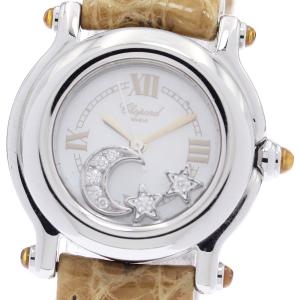 ショパール Chopard 27/8245-30 ハッピースポーツ ムーンスター ダイヤ クォーツ レディース _943919