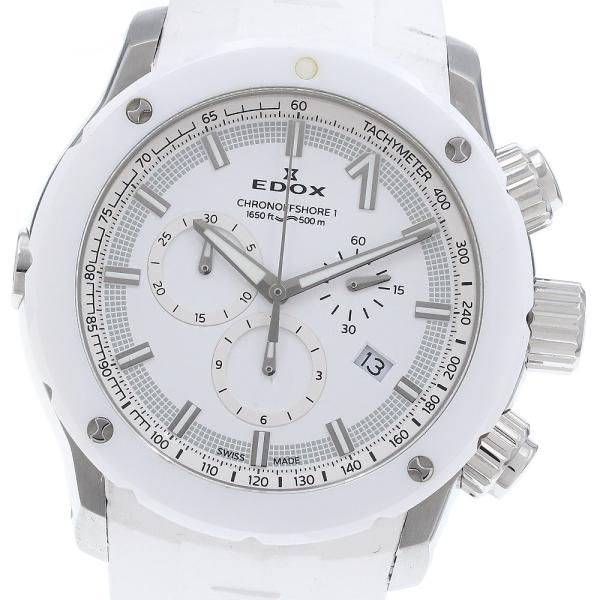 エドックス EDOX 10221-3B3-BIN3 クロノオフショア1 デイト クロノグラフ クォー...