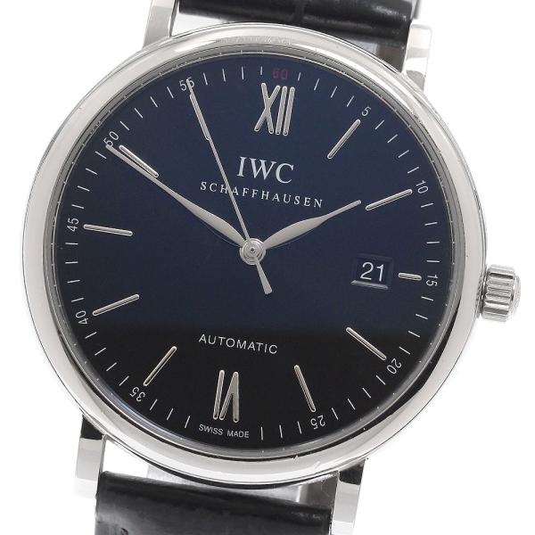 IWC IWC SCHAFFHAUSEN IW356502 ポートフィノ デイト 自動巻き メンズ ...