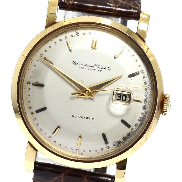 訳あり IWC SCHAFFHAUSEN K18YG Cal.8531 デイト 自動巻き メンズ _...