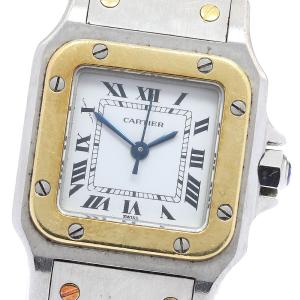 ベルト訳あり カルティエ CARTIER サントスガルベSM 自動巻き レディース _945505