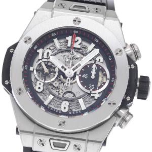ウブロ HUBLOT 411.NX.1170.RX ビッグバン ウニコ チタニウム クロノグラフ 自動巻き メンズ 良品 保証書付き_945635