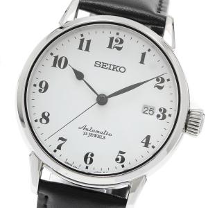 セイコー SEIKO SARX027/6R15-02Z0 プレサージュ 琺瑯ダイヤル デイト 自動巻き メンズ _945639
