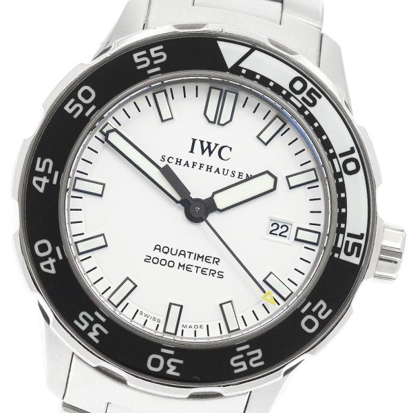 IWC SCHAFFHAUSEN IW356805 アクアタイマー デイト 自動巻き メンズ 保証書...