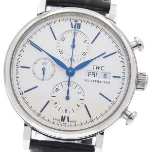 IWC IWC SCHAFFHAUSEN IW391037 ポートフィノ クロノグラフ デイデイト 自動巻き メンズ _948486