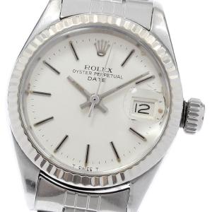 ロレックス ROLEX 6917 オイスター パーペチュアル デイト WGベゼル Cal.2030 自動巻き レディース _948752