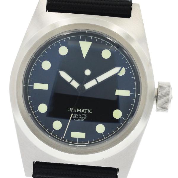 ウニマティック UNIMATIC UC2 クラシック U2 自動巻き メンズ 極美品 箱・保証書付き...