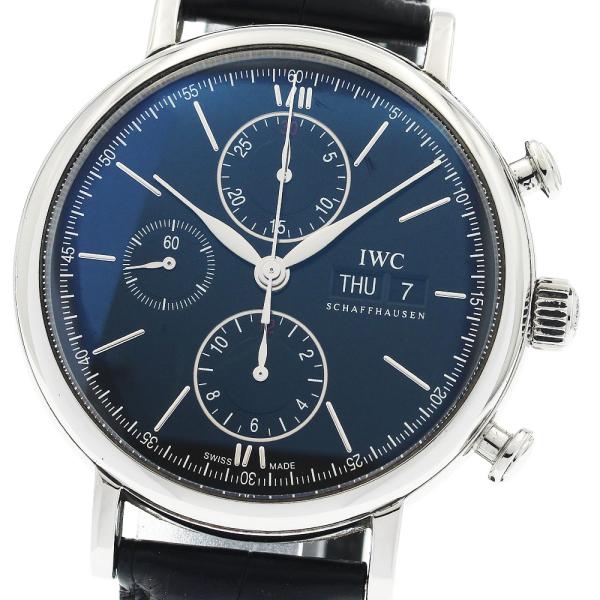 IWC IWC SCHAFFHAUSEN IW391008 ポートフィノ デイデイト クロノグラフ ...