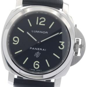 パネライ PANERAI PAM01000 ルミノール ベース ロゴ アッチャイオ 手巻き メンズ 良品 保証書付き_949575