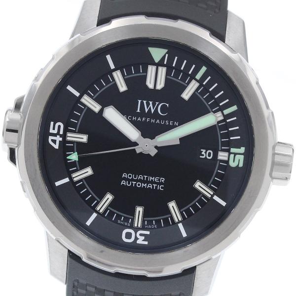ベルト訳あり IWC SCHAFFHAUSEN IW328802 アクアタイマー デイト 自動巻き ...