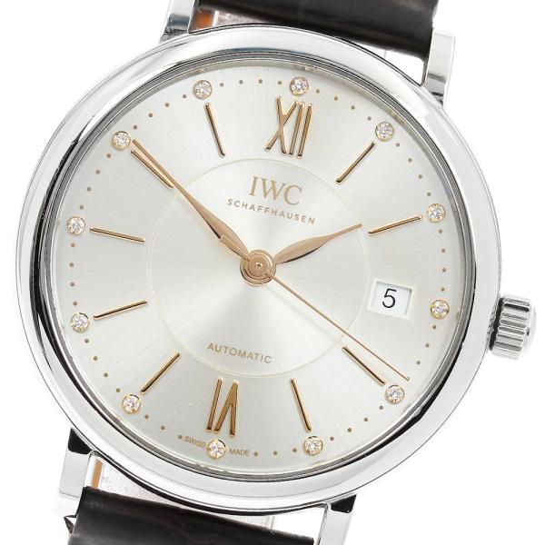 IWC IWC SCHAFFHAUSEN IW458101 ポートフィノ 12Pダイヤ デイト 自動...