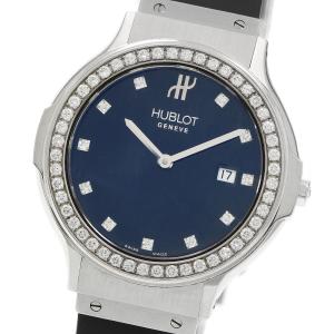 ウブロ HUBLOT B1405.1 クラシック トラディション 11P ダイヤベゼル クォーツ レディース 箱付き_952464
