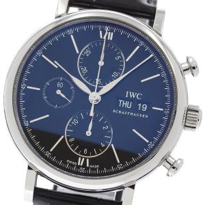 IWC IWC SCHAFFHAUSEN IW391029 ポートフィノ クロノグラフ デイデイト 自動巻き メンズ 良品 保証書付き_952744
