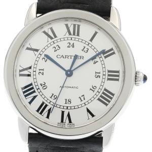 カルティエ CARTIER WSRN0021 ロンドソロ ドゥ カルティエ 36mm 自動巻き メンズ 良品 保証書付き_952815