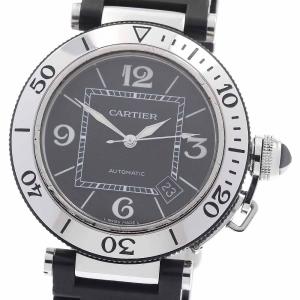 ベルト訳あり カルティエ CARTIER W31077U2 パシャ シータイマー デイト 自動巻き メンズ _954833