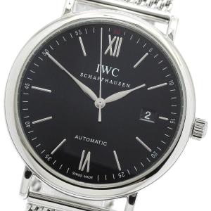 IWC SCHAFFHAUSEN IW356506 ポートフィノ デイト 自動巻き メンズ 良品 保証書付き_955728
