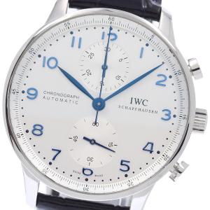 IWC SCHAFFHAUSEN IW371446 ポルトギーゼ クロノグラフ スモールセコンド 自動巻き メンズ 良品 保証書付き_956312