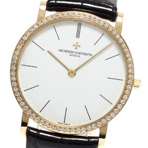 ヴァシュロン・コンスタンタン VACHERON CONSTANTIN 33093/2 パトリモニー K18PG Cal.1003/2 ダイヤベゼル 手巻き メンズ 美品 _956395