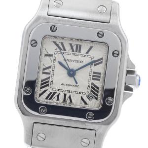 カルティエ CARTIER W20054D6 サントスガルベ SM デイト 自動巻き レディース _956729