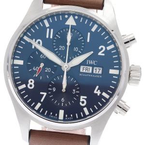 IWC SCHAFFHAUSEN IW377714 パイロットウォッチ プティ プランス デイデイト クロノグラフ 自動巻き メンズ 美品 保証書付き_957679