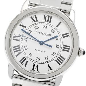 カルティエ CARTIER WSRN0012 ロンドソロ 自動巻き メンズ 良品 保証書付き_957888