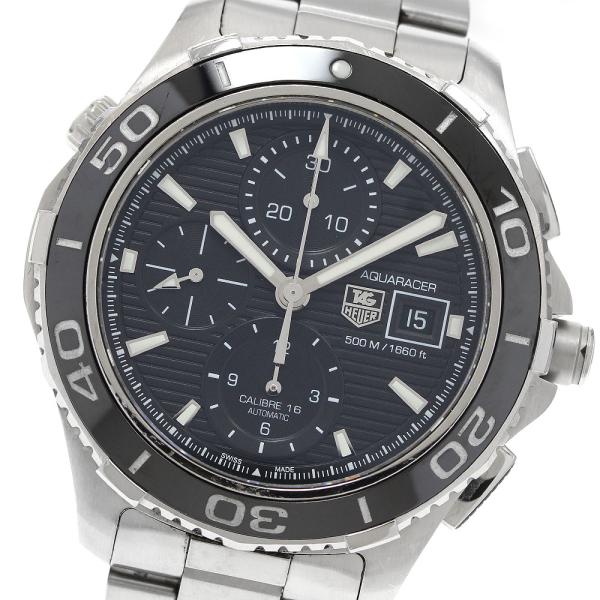訳あり タグホイヤー TAG HEUER CAK2110 アクアレーサー クロノグラフ デイト 自動...