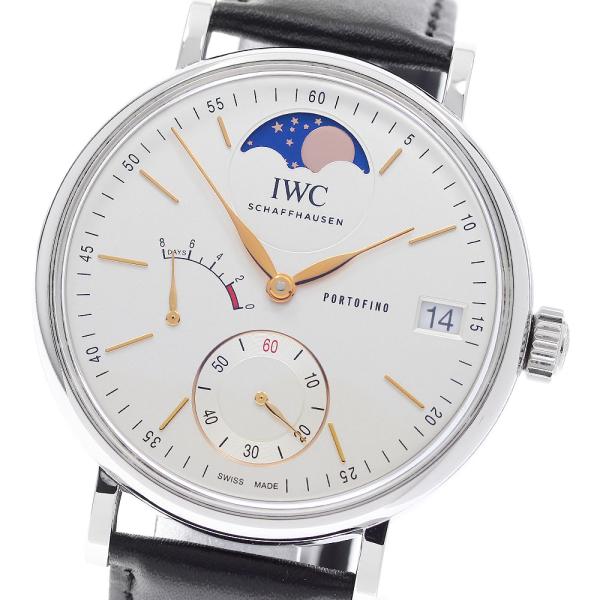 IWC SCHAFFHAUSEN IW516401 ポートフィノ ムーンフェイズ 8デイズ 手巻き ...
