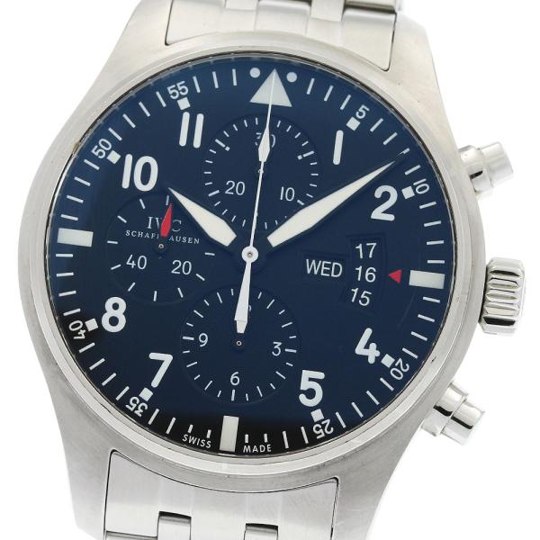 IWC SCHAFFHAUSEN IW377704 パイロットウォッチ クロノグラフ 自動巻き メン...