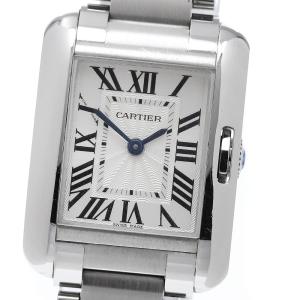 カルティエ CARTIER W5310022 タンクアングレーズSM クォーツ レディース _958810