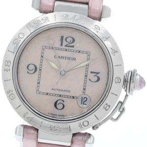 カルティエ CARTIER W3107099 パシャC メリディアン クリスマス限定 GMT 自動巻き レディース _959542